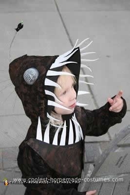 Homemade Angler Fish Costume