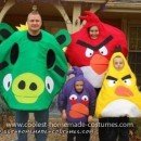 Homemade Angry Birds Child Costumes