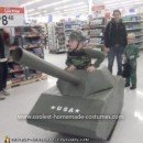 Homemade Army Man in Tank Costume