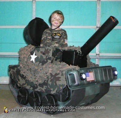 Homemade Army Tank Costume