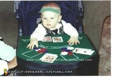 Homemade Baby Black Jack Dealer Stroller Costume