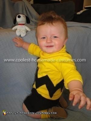 Homemade Baby Charlie Brown Costume