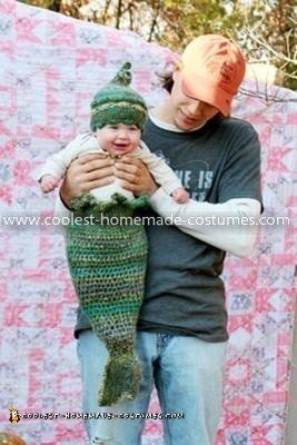 Homemade Baby Mermaid Costume