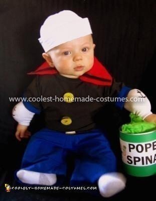 Homemade Baby Popeye Costume