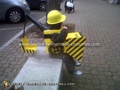 Homemade Backhoe Loader Digger Costume