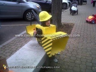 Homemade Backhoe Loader Digger Costume