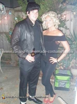 Homemade Bad Danny and Sandy from Grease Couple Costume