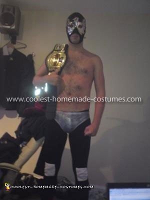 Homemade Bad Guy Masked Wrestler Costume