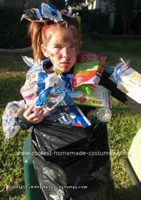 Homemade Bag of Trash Child Halloween Costume