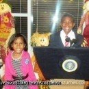 Homemade Barack and Michelle Obama Couple Costume