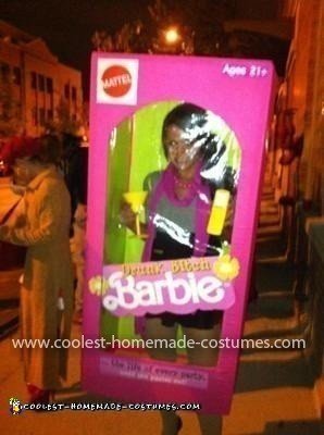 Homemade Barbie in a Box Costume