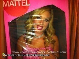 Homemade Barbie in a Box Costume