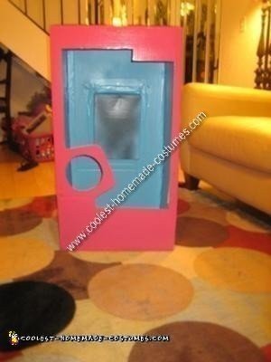 Homemade Barbie in a Box DIY Halloween Costume Idea