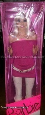 Homemade Barbie In the Box Costume