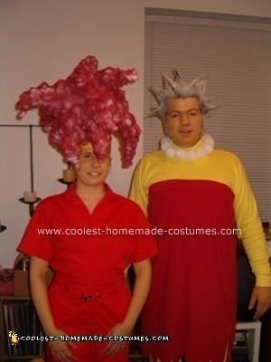 Homemade Bart and Lisa Simpson Costumes