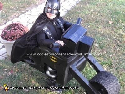 Homemade Batman and Batcycle Costume