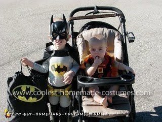 Coolest Homemade Batman and Robin Child Costumes