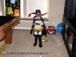 Homemade Batman and Robin Child Costumes