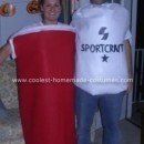 Beer Pong Solo Cup and Ping Pong Ball Couple Costume