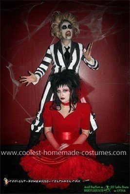 Homemade Beetlejuice and Lydia Costume