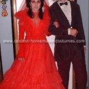 Homemade  Beetlejuice and Lydia Wedding Costume