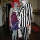 Homemade Beetlejuice and Miss Argentina Couple Halloween Costume Idea