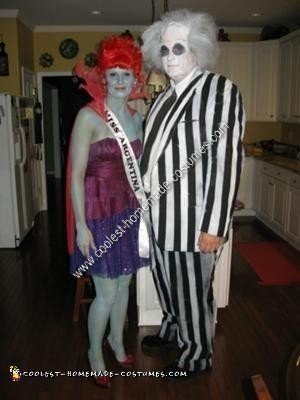 Coolest Beetlejuice and Miss Argentina Couple Halloween Costume Idea