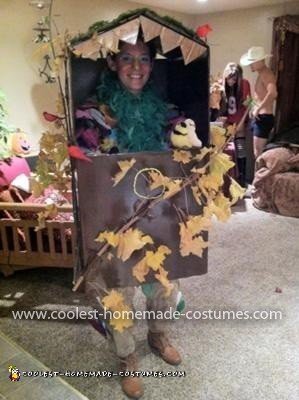 Homemade Birdhouse Costume