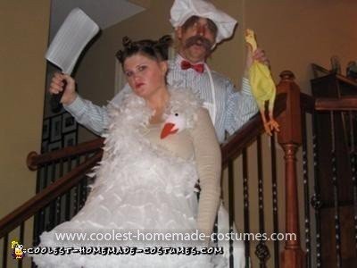 Homemade Bjork and Swedish Chef Couple Costume