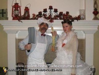 Homemade Bjork and Swedish Chef Couple Costume