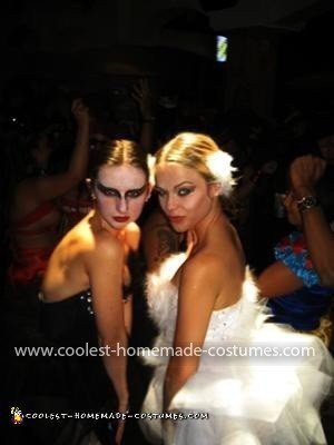 Coolest Black and White Swan Couple Costume 4