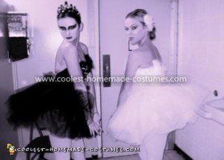 Coolest Black and White Swan Couple Costume 4