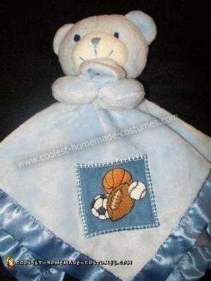 This is my son's blanket bear that the Blanket Bear Costume was modeled after