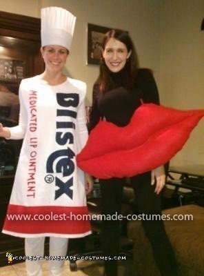 Homemade Blistex Costume with Lips Costume