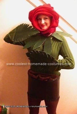 Homemade Blooming Rose Halloween Costume