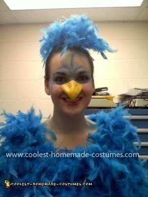 Homemade Bluebird of Happiness in a Nest Costume