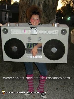 Homemade Boom Box Costume