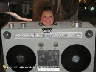 Homemade Boom Box Costume