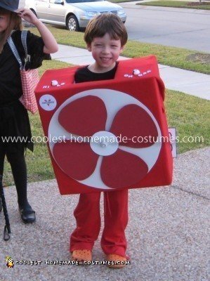 Homemade Box Fan Costume