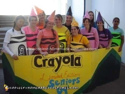 Homemade Box of Crayons Group Costume