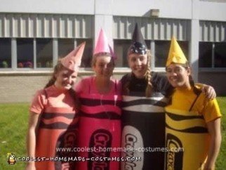 Homemade Box of Crayons Group Costume