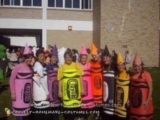 Homemade Box of Crayons Group Costume