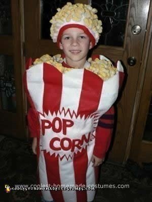 Homemade Box of Popcorn Costume