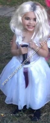 Homemade Bride of Chucky DIY Toddler Halloween Costume Idea