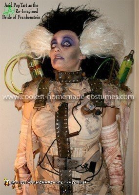 Homemade Bride of Frankenstein Costume