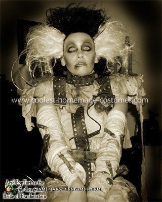 Homemade Bride of Frankenstein Costume