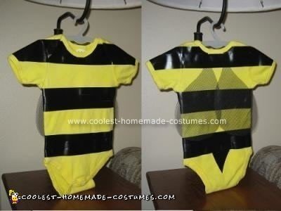 Homemade Bumble Bee Baby Costume
