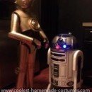 Homemade C3PO and R2D2 Couple Costume