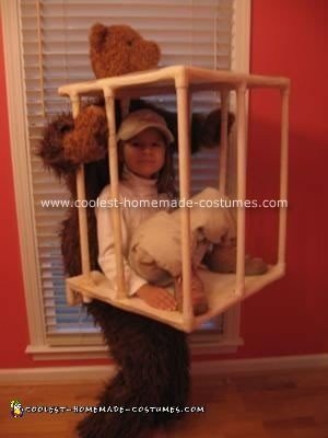 Caged Zoo Keeper Homemade Costume