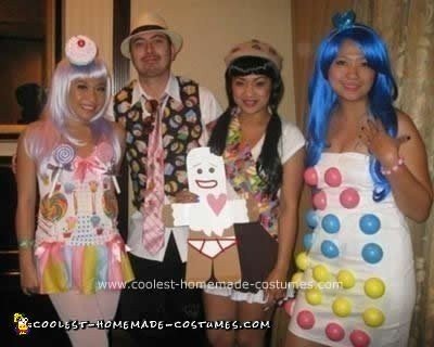 Homemade California Gurls Candy Costumes